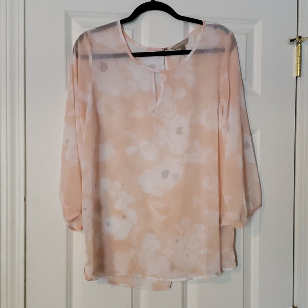 NWOT Banana Republic sheer floral blouse